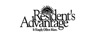 GMAC RESIDENT'S ADVANTAGE IT SIMPLY OFFERS MORE. logo