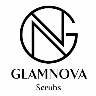 GN GLAMNOVA SCRUBS logo