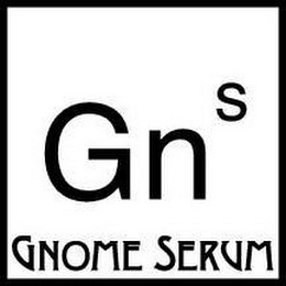 GN S GNOME SERUM logo