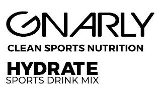 GNARLY CLEAN SPORTS NUTRITION HYDRATE SPORTS DRINK MIX logo