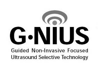 G·NIUS GUIDED NON-INVASIVE FOCUSED ULTRASOUND SELECTIVE TECHNOLOGY logo