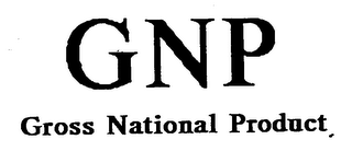 GNP GROSS NATIONAL PRODUCT logo