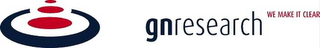 GNRESEARCH WE MAKE IT CLEAR logo