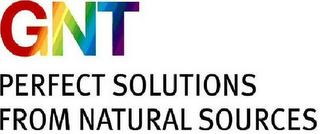 GNT PERFECT SOLUTIONS FROM NATURAL SOURCES logo