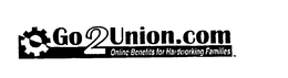 GO 2 UNION.COM ONLINE BENEFITS FOR HARDWORKING FAMILIES logo