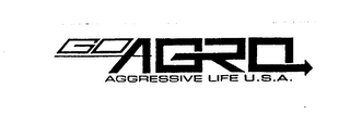 GO AGRO AGGRESSIVE LIFE U.S.A. logo
