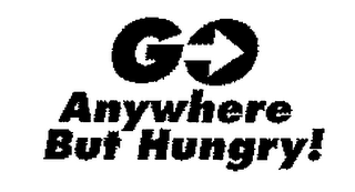 GO ANYWHERE BUT HUNGRY! logo