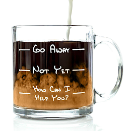 GO AWAY NOT YET HOW CAN I HELP YOU logo