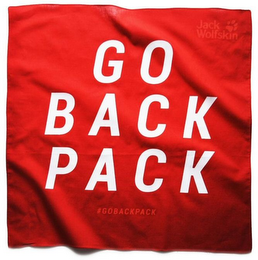 GO BACK PACK JACK WOLFSKIN #GOBACKPACK logo