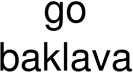 GO BAKLAVA logo
