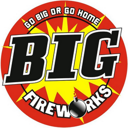 GO BIG OR GO HOME BIG FIREWORKS logo