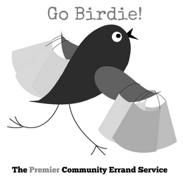 GO BIRDIE! THE PREMIER COMMUNITY ERRAND SERVICE logo