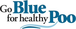 GO BLUE FOR HEALTHY POO logo