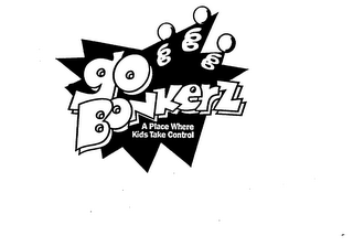 GO BONKERZ A PLACE WHERE KIDS TAKE CONTROL logo