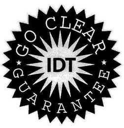 GO CLEAR GUARANTEE IDT logo