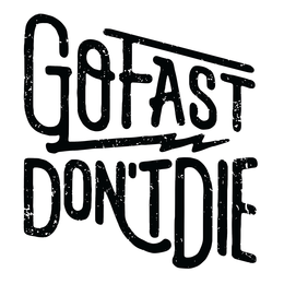 GO FAST DON'T DIE logo