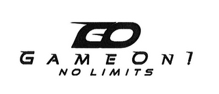 GO GAME ON! NO LIMITS logo