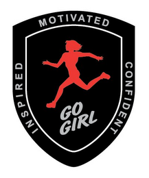 GO GIRL MOTIVATED INSPIRED CONFIDENT logo