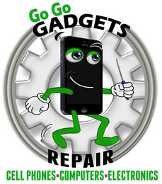 GO GO GADGETS REPAIR CELL PHONES COMPUTERS ELECTRONICS logo