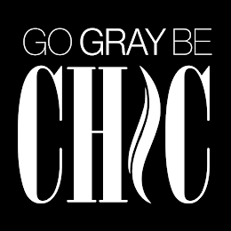 GO GRAY BE CHIC logo