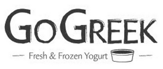GO GREEK FRESH & FROZEN YOGURT logo