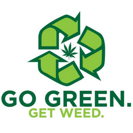 GO GREEN. GET WEED. logo