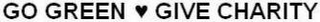 GO GREEN GIVE CHARITY logo