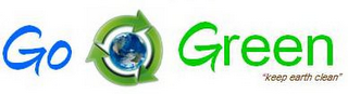 GO GREEN "KEEP EARTH CLEAN" logo