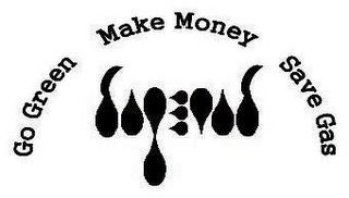 GO GREEN MAKE MONEY SAVE GAS logo