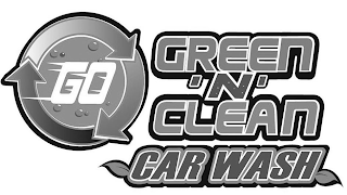 GO GREEN 'N' CLEAN CAR WASH logo