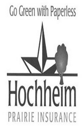 GO GREEN WITH PAPERLESS HOCHHEIM PRAIRIE INSURANCE logo