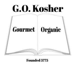 G.O. KOSHER GOURMET ORGANIC FOUNDED 5775 logo