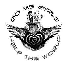 GO ME GYRLZ HELP THE WORLD logo