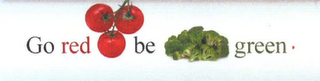 GO RED BE GREEN logo