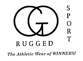 GO RUGGED SPORT THE ATHLETIC WEAR OF WINNERS! logo