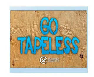 GO TAPELESS GREAT HURRICANE BLOWOUT.ORG logo