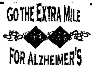 GO THE EXTRA MILE FOR ALZHEIMER'S logo