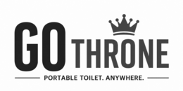 GO THRONE PORTABLE TOILET. ANYWHERE. logo