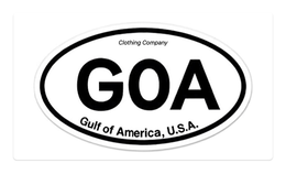 GOA CLOTHING COMPANY GULF OF AMERICA, U.S.A. logo