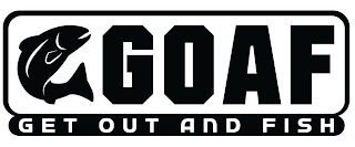 GOAF GET OUT AND FISH logo