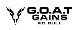 G.O.A.T GAINS NO BULL logo