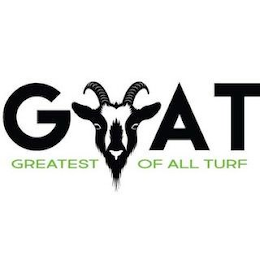 GOAT GREATEST OF ALL TURF logo