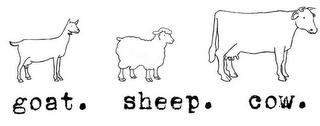 GOAT. SHEEP. COW. logo