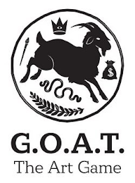 G.O.A.T. THE ART GAME logo