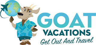 GOAT VACATIONS GET OUT AND TRAVEL logo