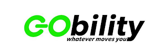 GOBILITY WHATEVER MOVES YOU logo