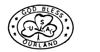 GOD BLESS OURLAND USA logo