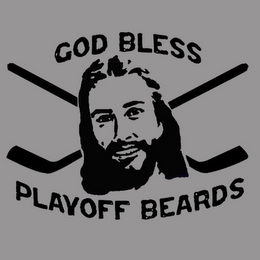 GOD BLESS PLAYOFF BEARDS logo