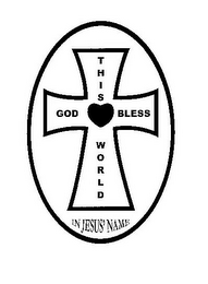 GOD BLESS THIS WORLD IN JESUS' NAME logo