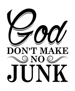 GOD DON'T MAKE NO JUNK logo
